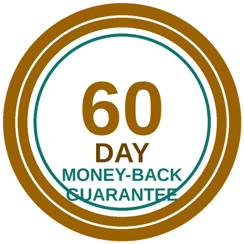60-day money-back guarantee seal